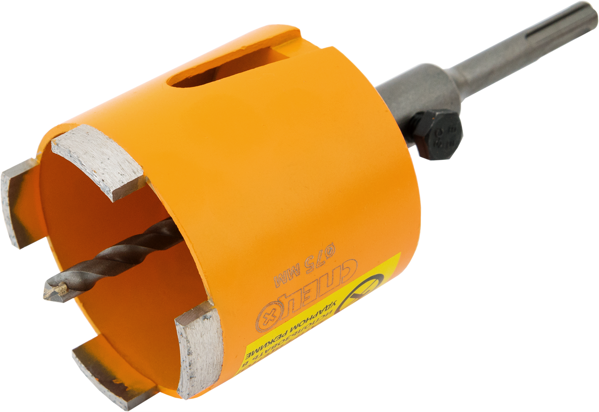 Алмазная коронка СПЕЦ 75 мм для бетона с SDS-plus хвостовиком 82641125 STLM-0032738