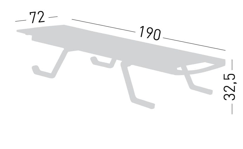 Штабелируемая Садовая кровать из инженерного пластика с колесами GABER SUNLOUNGER DOGE ARCH-00057323 - Вид №5