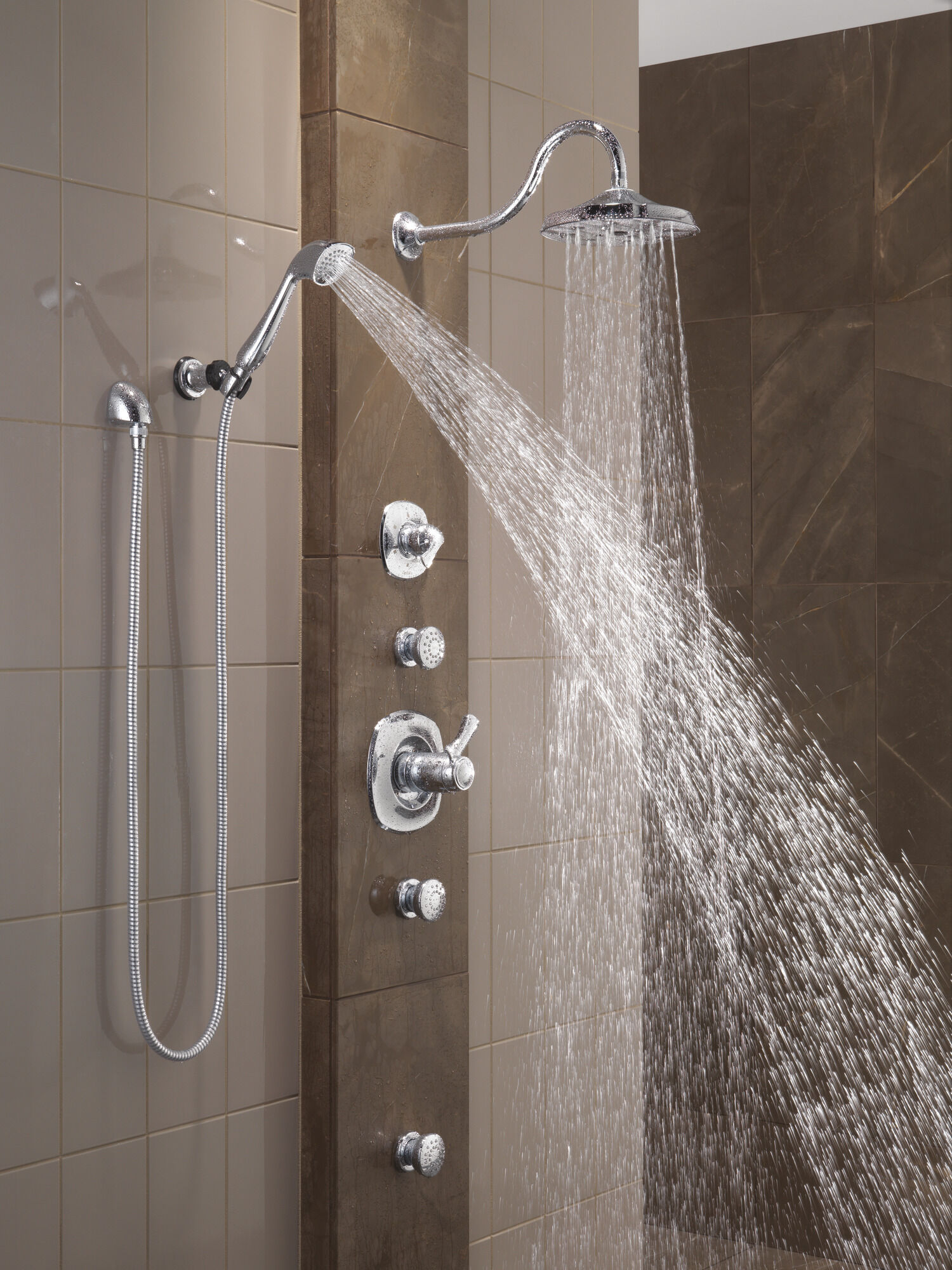 50102-PN Спрей для тела для поверхностного монтажа Delta Faucet Delta Полированный никель - Вид №8