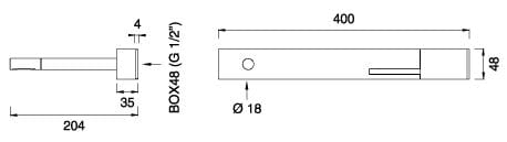 Настенный смеситель для раковины из нержавеющей стали с 2 отверстиями CEADESIGN CUT PLUS ARCH-00033428 - Вид №2