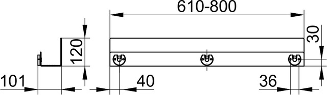 24953370100 Полочка для душа KEUCO ПОЛОЧКИ ДЛЯ ДУША - Вид №4