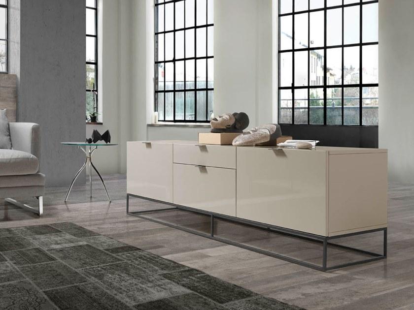 Angel Cerdá Тумба под телевизор из лакированной мдф с ящиками Loft tendencia 3041 cp1411-tv Angel Cerda - Вид №1