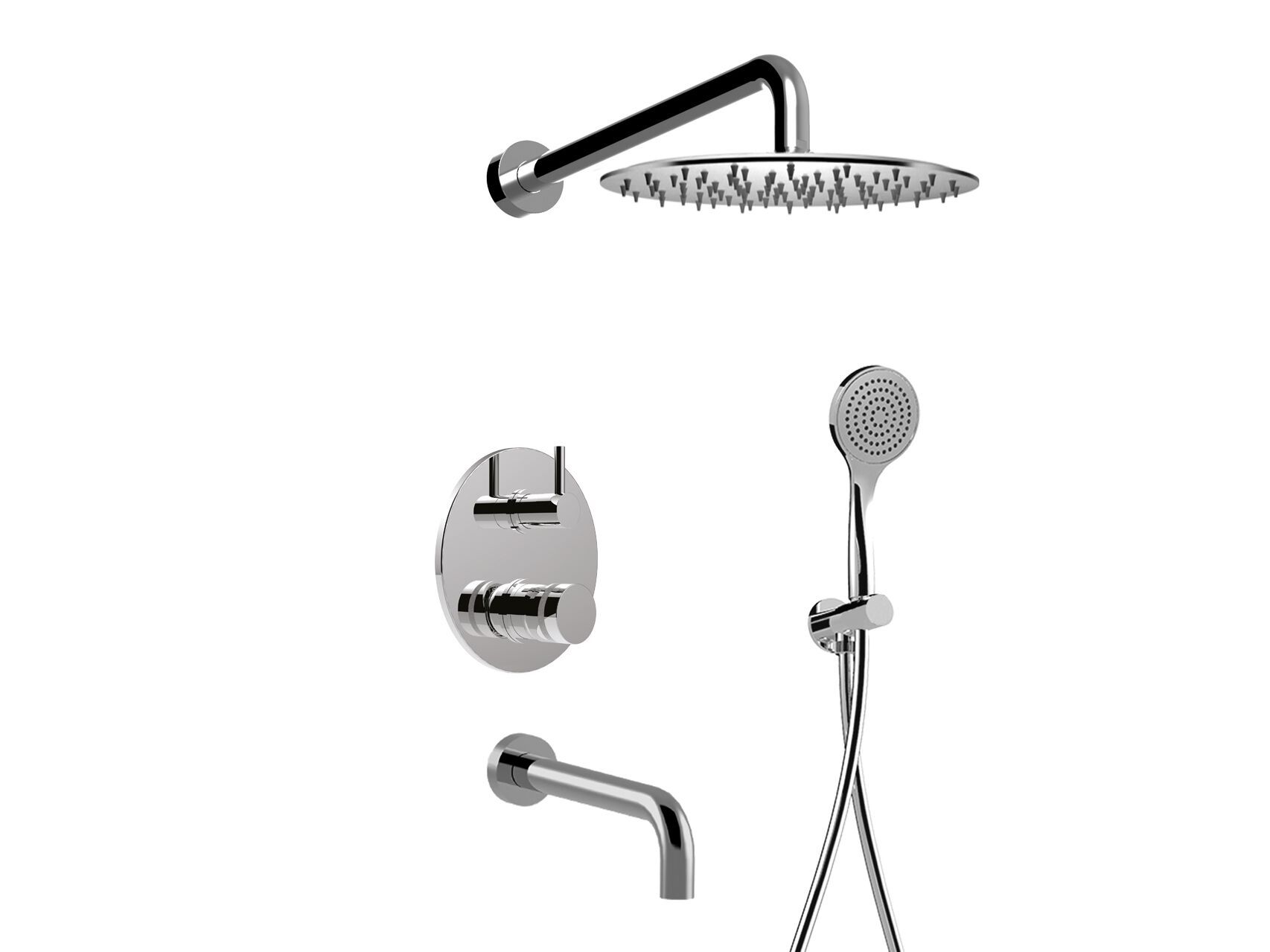 Набор настенных ванн с ручным душем Rubinetteria Giulini MyRing ARCH-00120923 - Вид №1