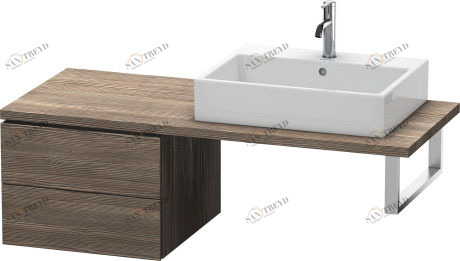 LC583705151 Шкафчик для консоли L-Cube #LC5837 520 x 547 мм Сосна коричневая, декор Duravit