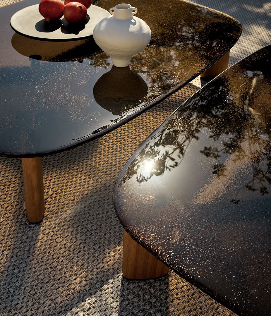 Прямоугольный стеклянный журнальный столик Poliform Ketch ARCH-00109523 - Вид №1