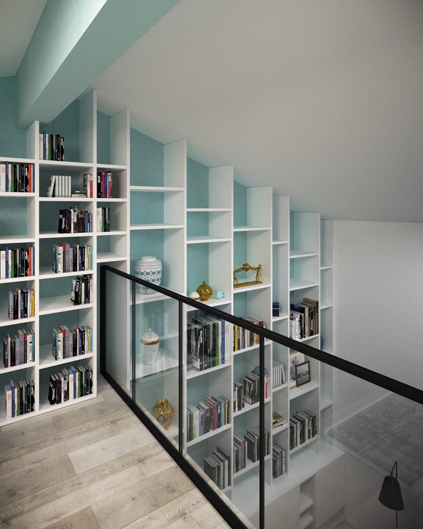 De Rosso Настенный книжный шкаф из пвх на заказ Alfabeto sun-id-1417983 - Вид №2