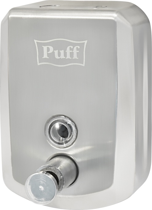 1402.137 Дозатор с ключом для жидкого мыла из нерж стали антивандальный 8705 PUFF  - Вид №1