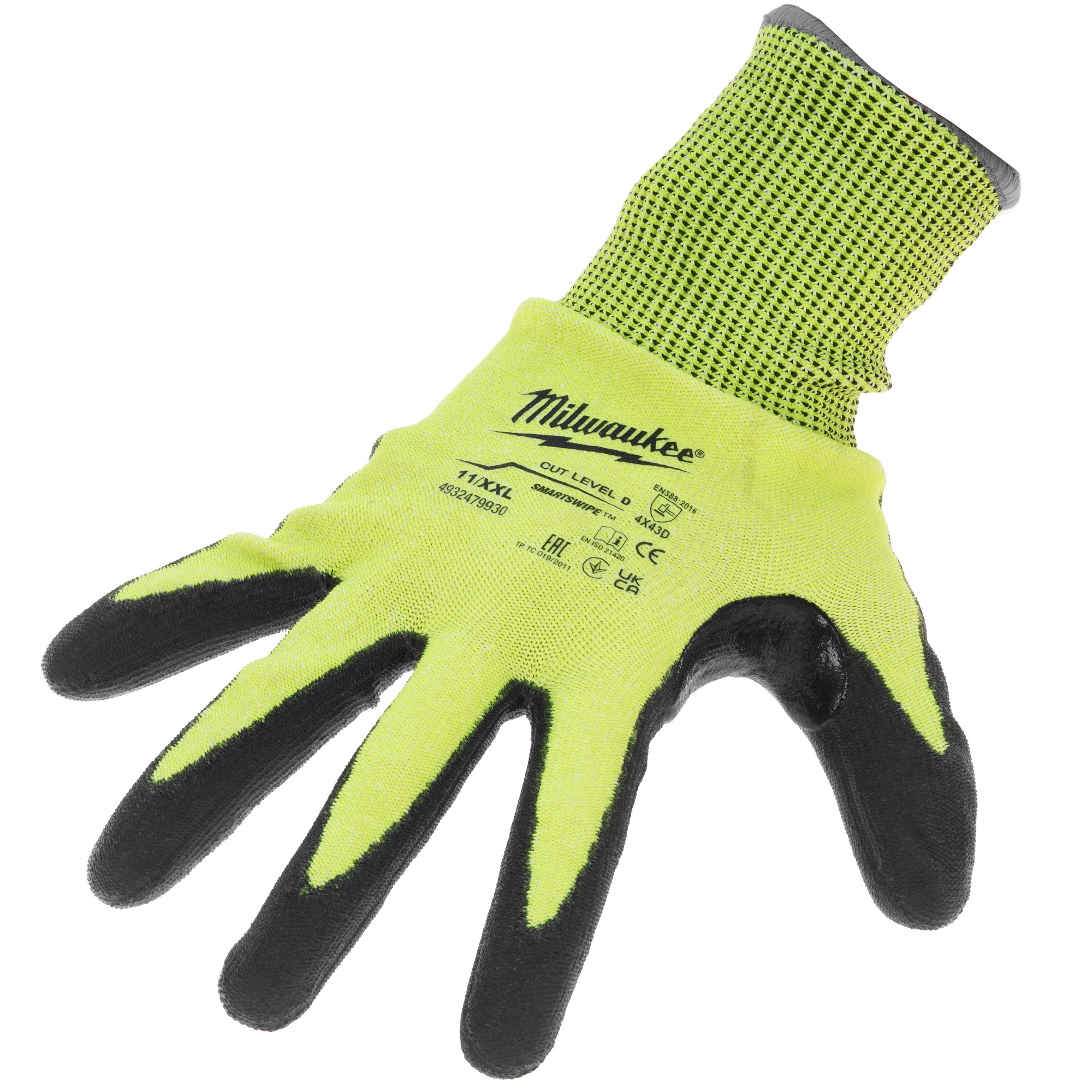 Перчатки трикотажные Milwaukee Hi-Vis Cut level 4/D 11/XXL 5478069 STDN-0085303 - Вид №2