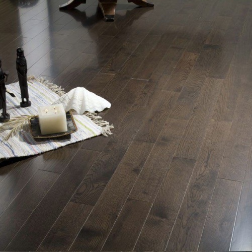 Инженерная доска Coswick Классическая Угольный 127мм Лак Дуб Селект (Гладкая) 600…2100х127 мм 11541107 - Вид №7