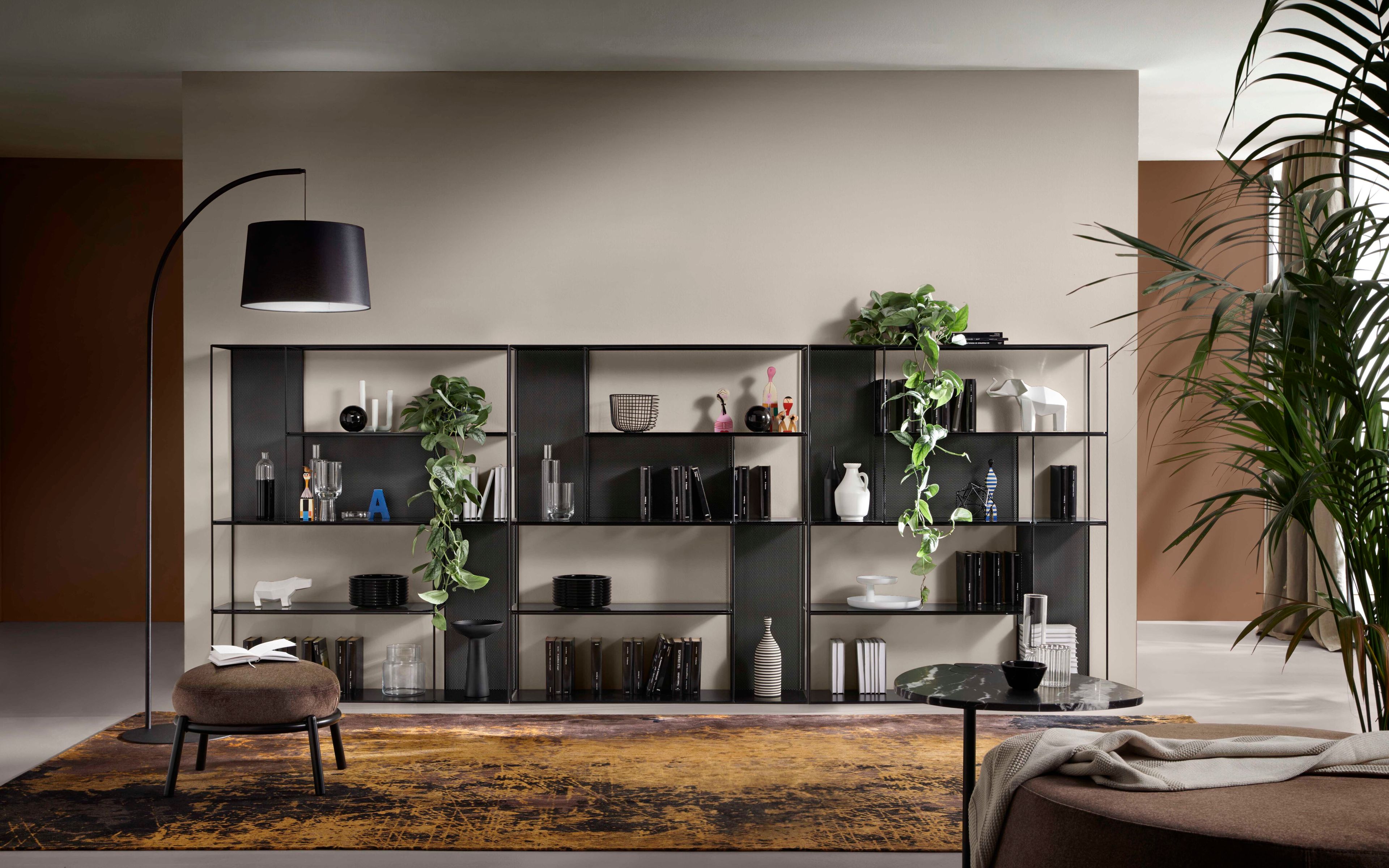 Книжный шкаф из стали и стекла MEMEDESIGN SARABI ARCH-00117978 - Вид №3