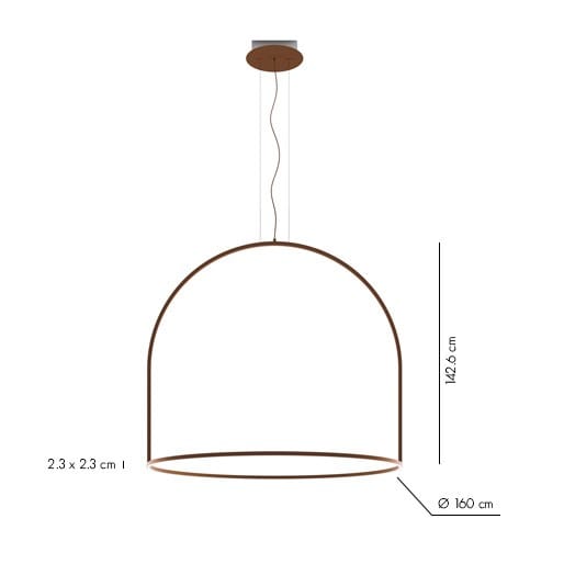 Металлический светодиодный подвесной светильник AXOLIGHT U-Light ARCH-00119727 - Вид №16
