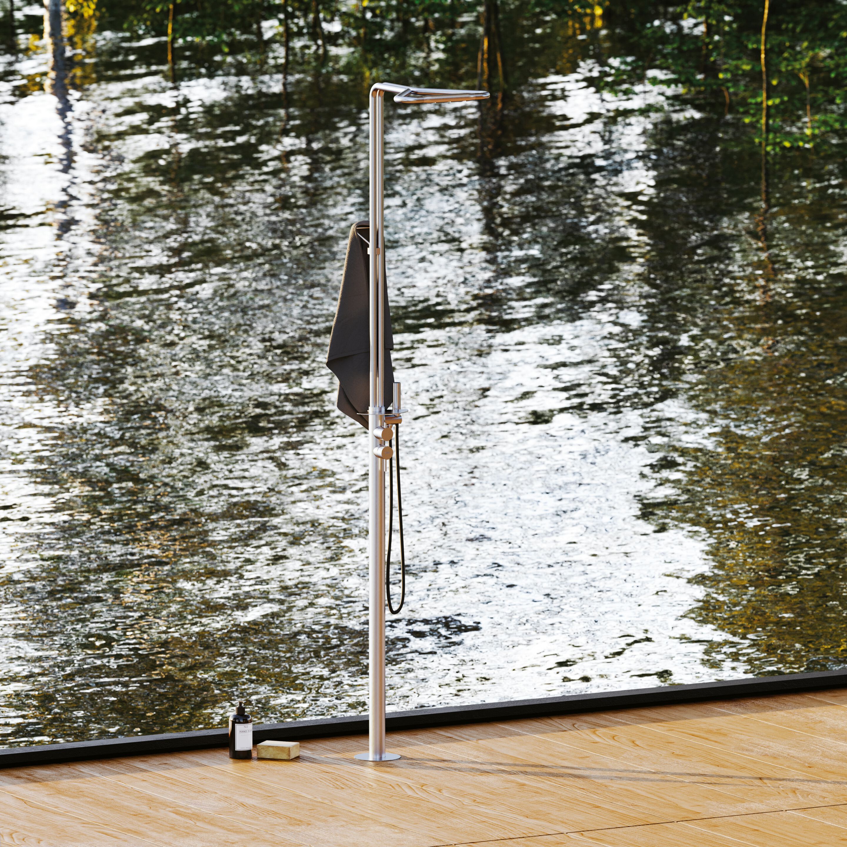 Душевая колонна из нержавеющей стали DISENIA LIBECCIO ARCH-00037421 - Вид №1