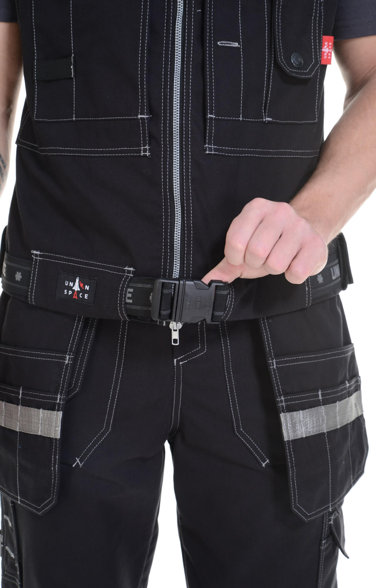 62601 Жилет  черный Union Space  Летняя спецодежда  размер 60-62  - Вид №13