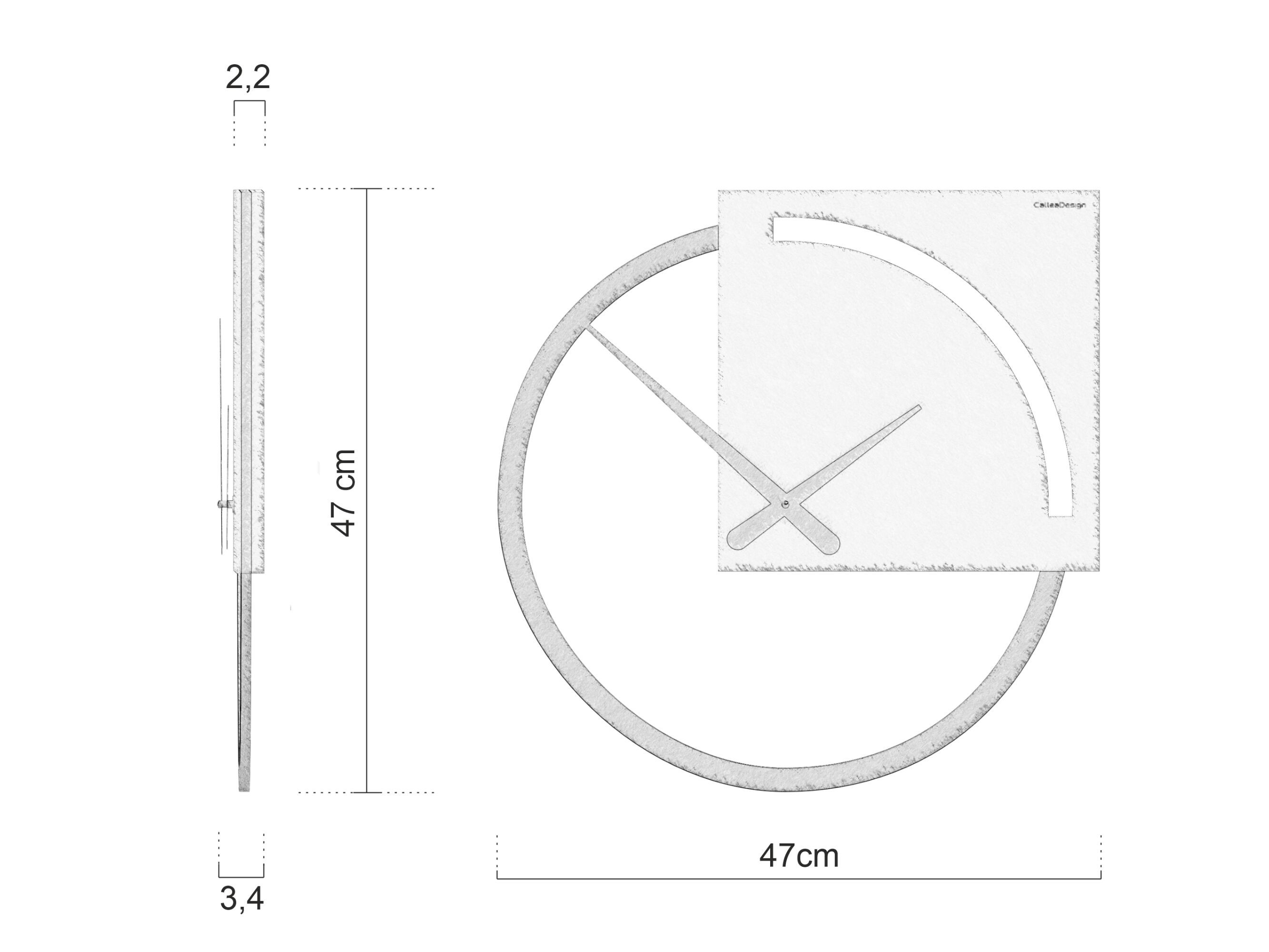 Настенные часы MDF CalleaDesign KARL ARCH-00030200 - Вид №5