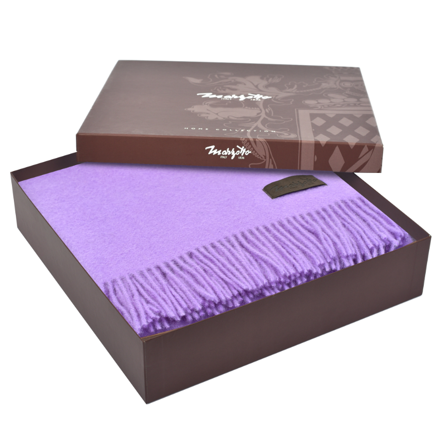 Плед шерстяной Dalia, 130х180 см, сиреневый MARZOTTO DALIA3827 - Вид №2