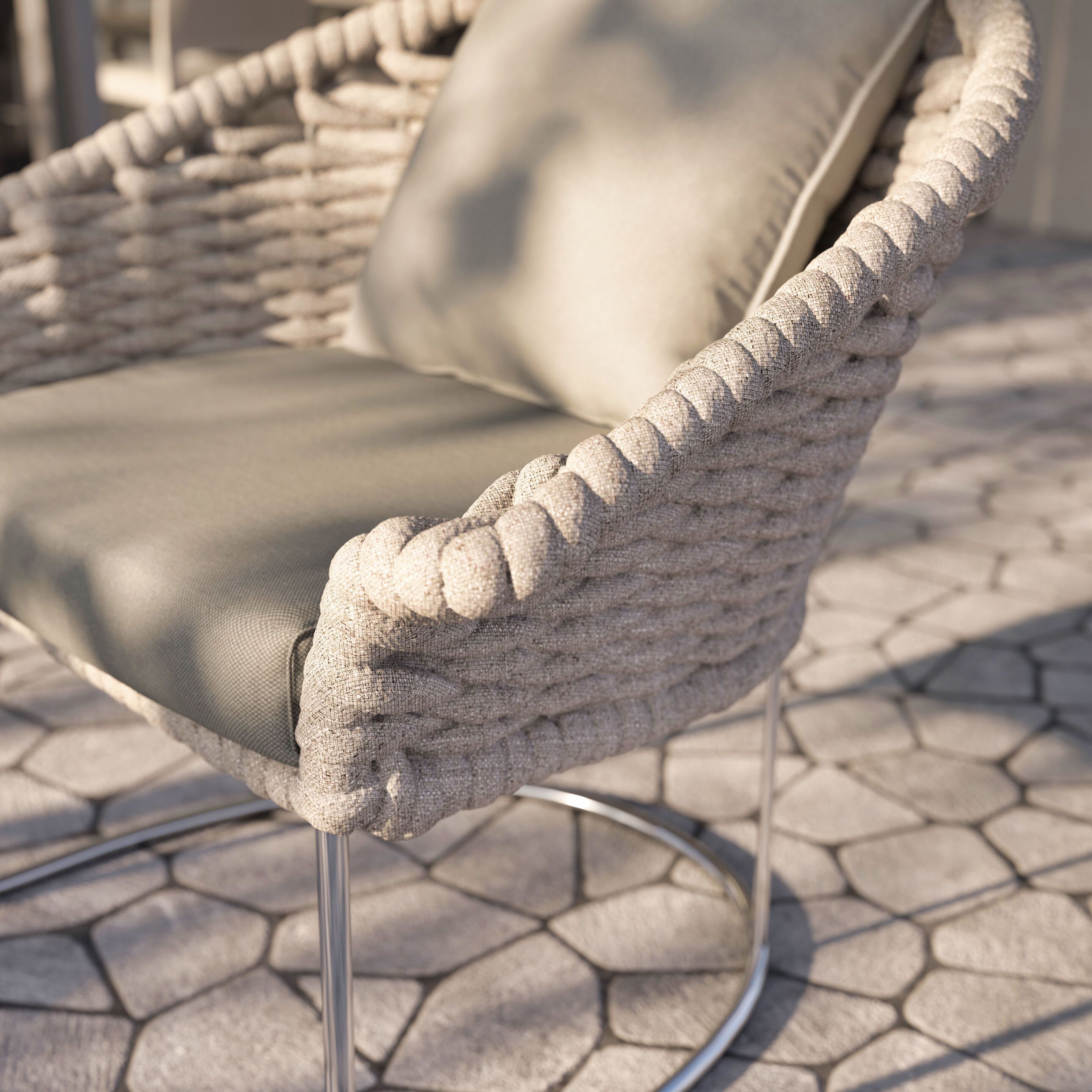 Садовый стул из полипропиленовой веревки Galbiati Outdoor Alpemare Collection ARCH-00015475 - Вид №3