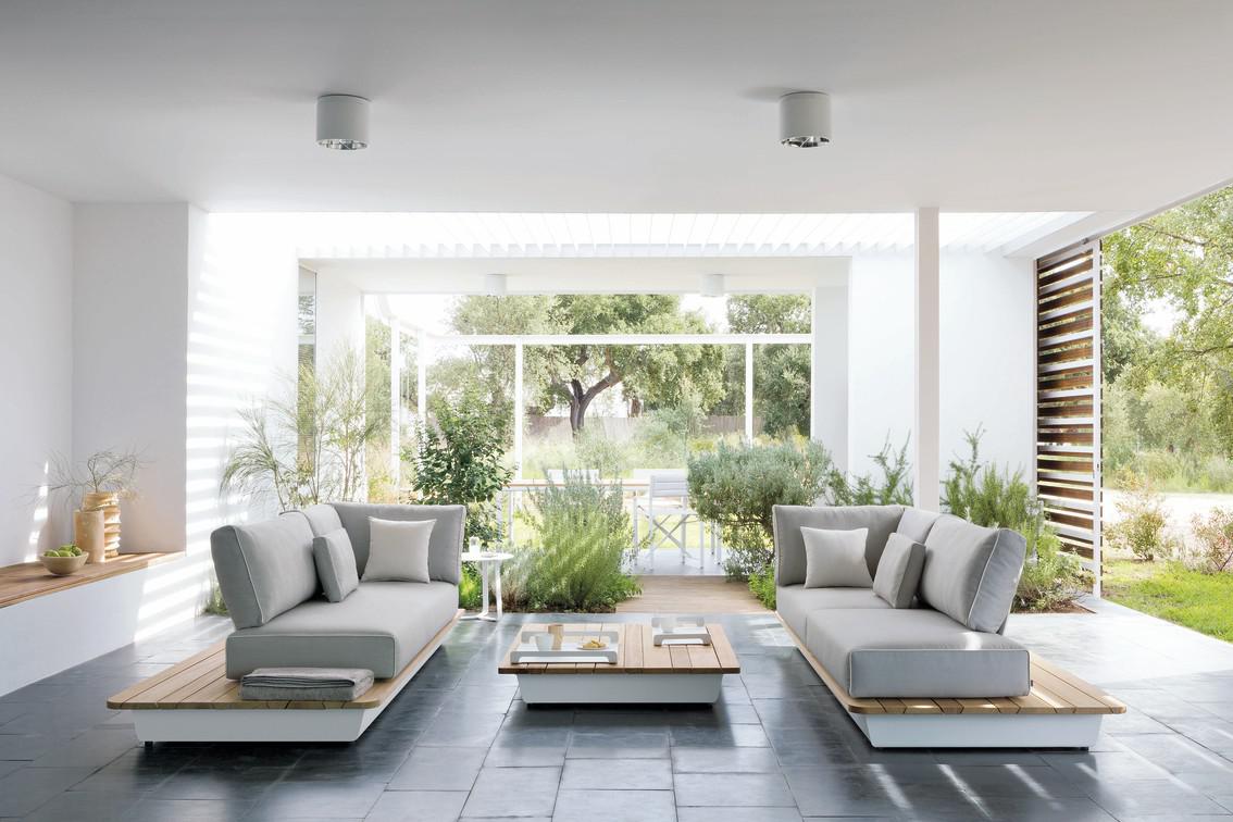 MNST378 Concept 4 белый столешница из дерева iroko Manutti Air - Вид №12