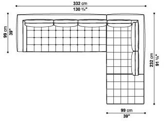 Maxalto Модульный угловой диван из ткани Lucrezia sun-id-1346409 - Вид №10