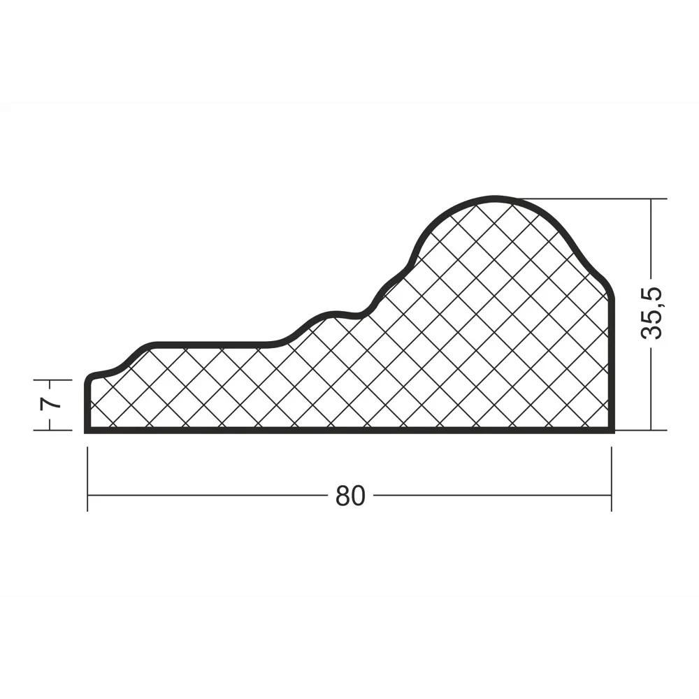 Капитель дверная VFD Грета/Милана 1160×80×35 мм дуб бьянко 84506830 STLM-1454415 - Вид №2