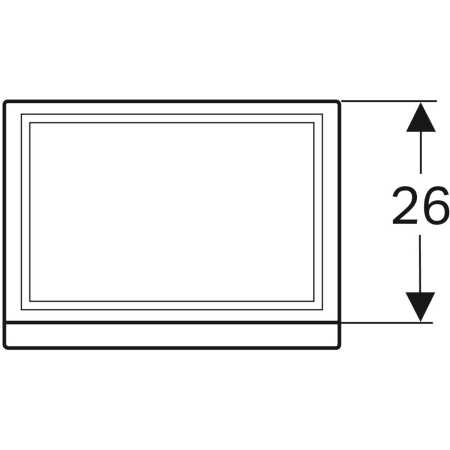 869045000 Шкафчик для раковины Geberit Renova Plan, с одной дверью Geberit  - Вид №13
