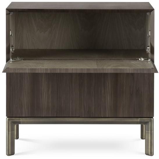 GHIDINI1961 Комод из фанерованной древесины с откидными дверцами Frame Sg304bb101 - Вид №1