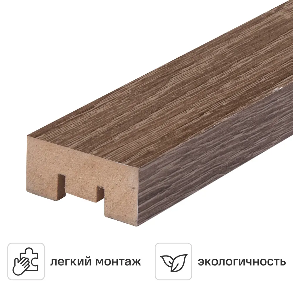 Рейка 2700x16x35 мм МДФ цвет дуб винтаж 85186444 STLM-2011106 Santreyd 