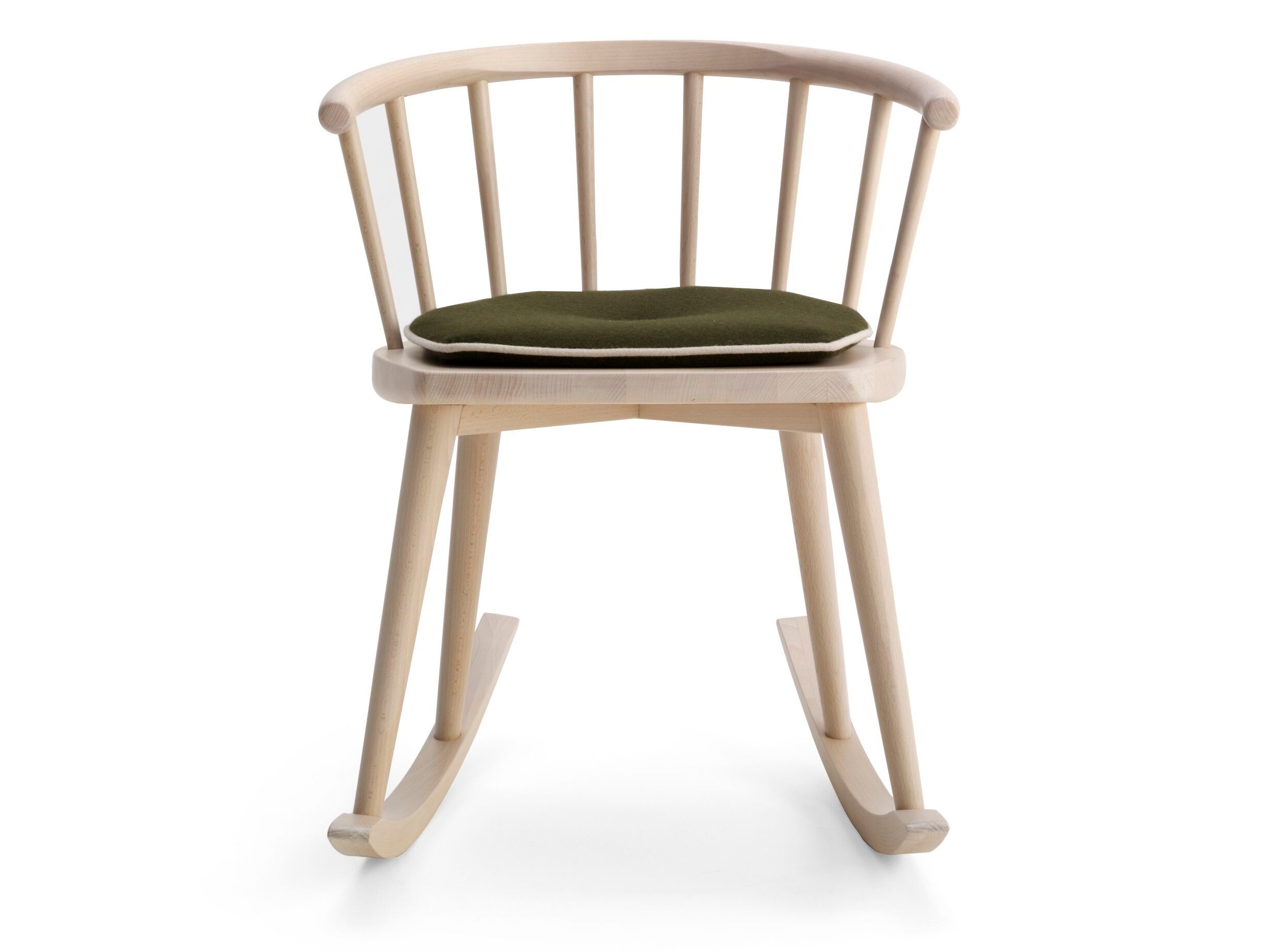 Кресло-качалка из бука с подлокотниками Billiani W ARCH-00133514