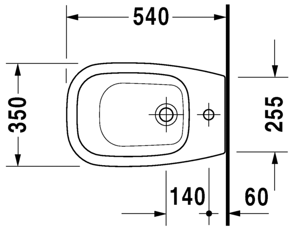 223810..002 Биде напольное D-Code Duravit - Вид №1