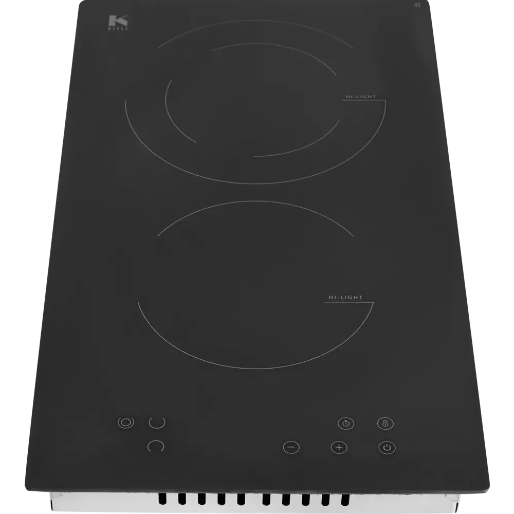 Электрическая варочная панель Kitll KHH 3003 BLACK 29 см 2 конфорки цвет чёрный STLM-2008443 - Вид №2