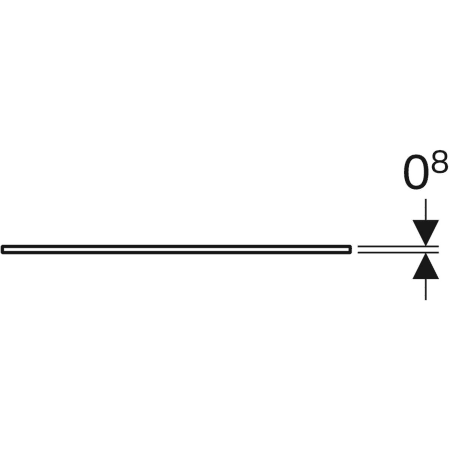 500.523.00.1 Стеклянная полка Geberit Xeno² Geberit  - Вид №4