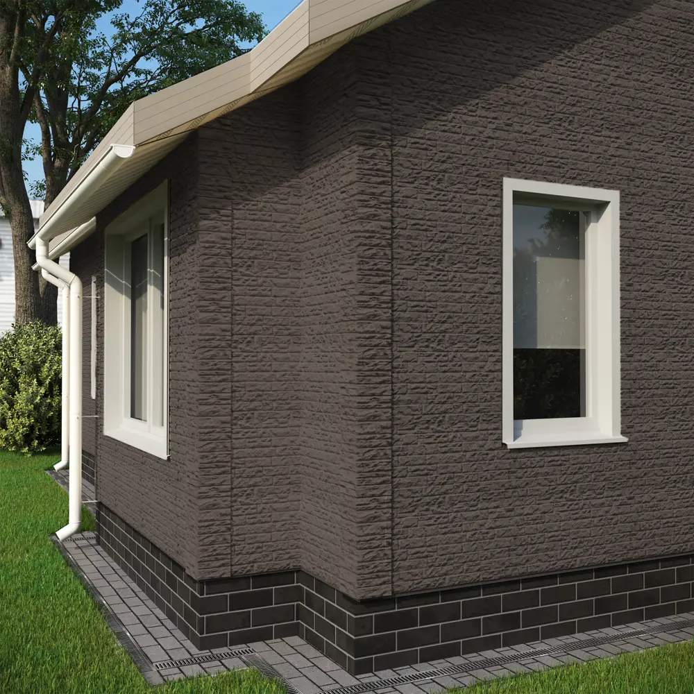 Угол наружный Docke Песчаник слоистый цвет тёмно-коричневый DÖCKE STLM-2014857 - Вид №1