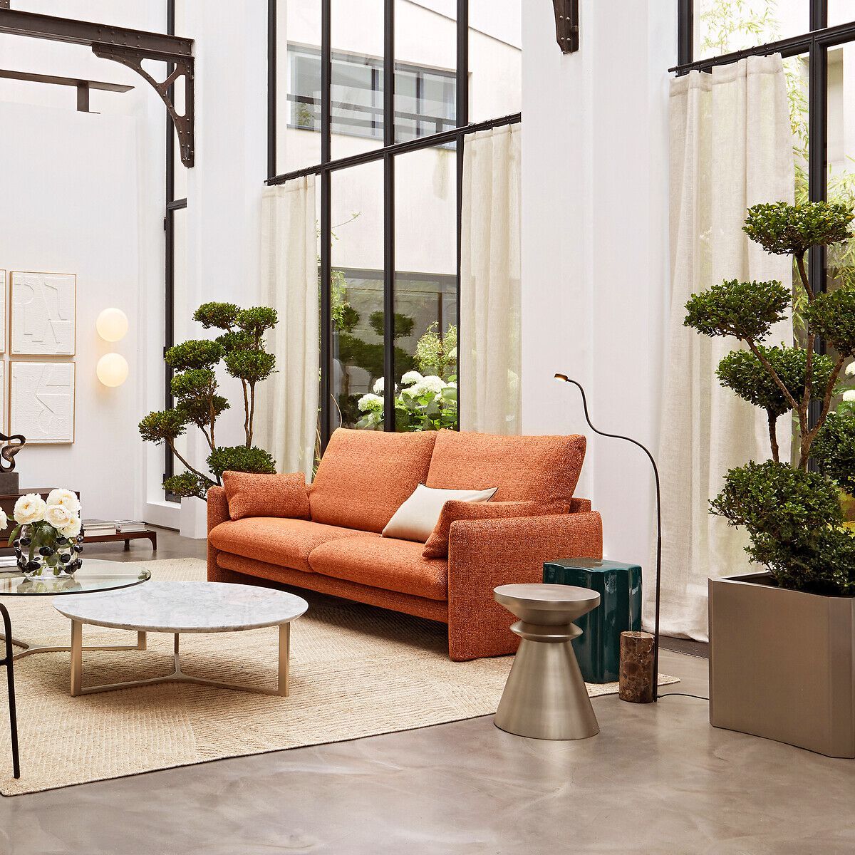 Металл и мрамор светодиодный торшер AMPM Gino ARCH-00055443 - Вид №7