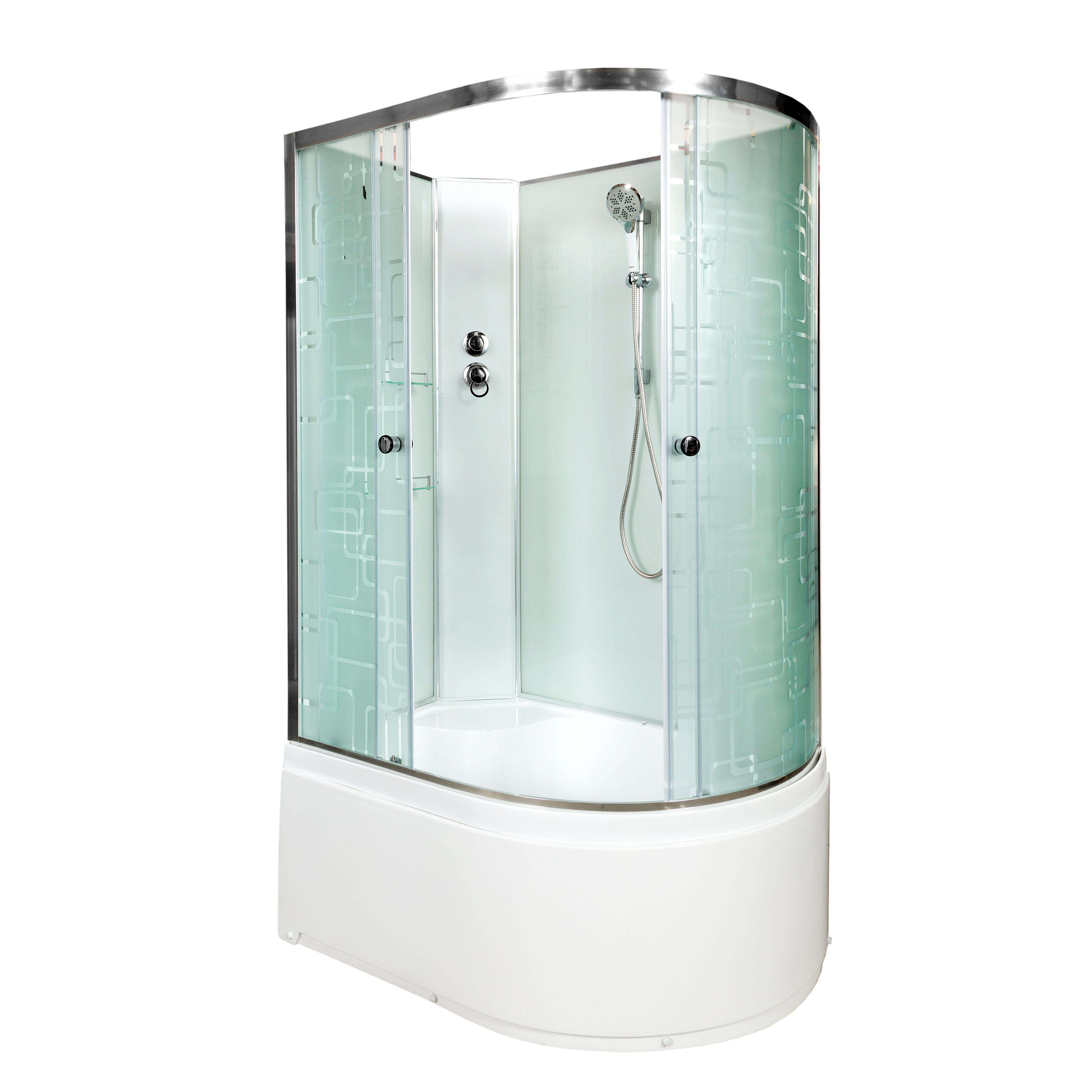 L 990 с гм. и эл. Душевая кабина DETO Серия L ЕМ4511 L N (без крыши) - Вид №5