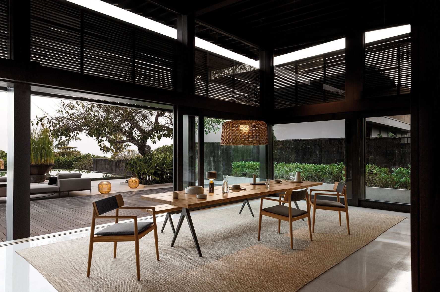 Прямоугольный садовый стол из тикового дерева Gloster ARCH-00117209 - Вид №6