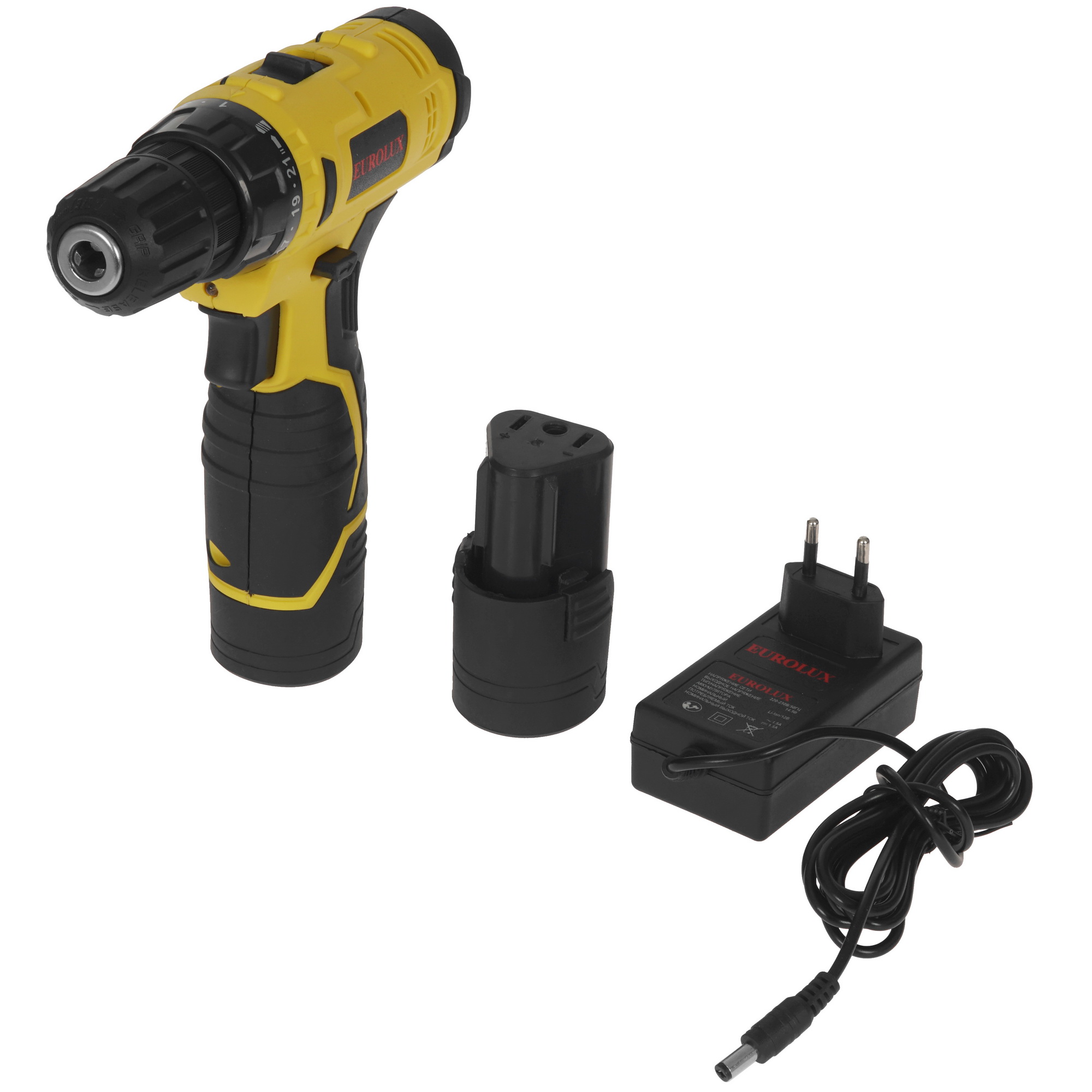Дрель-шуруповерт Eurolux ДА-12/2Li 9950664 STDN-0022186 - Вид №2