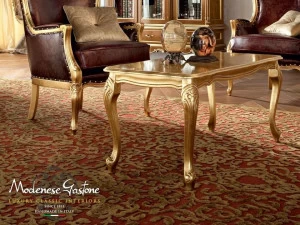 Modenese Gastone Прямоугольный деревянный журнальный столик Casanova