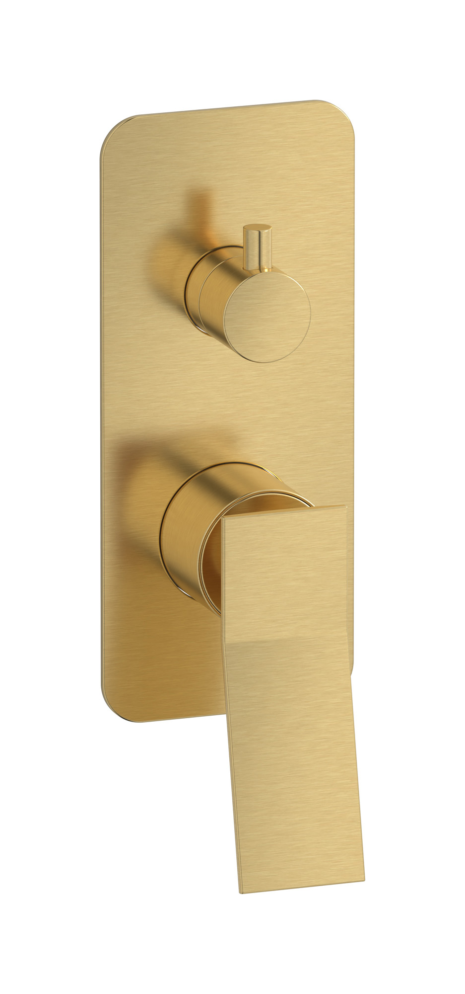 Встроенный смеситель для душа с двухходовым дивертером WE ARE IB wa210sr Brushed Gold Wave