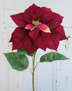 1893 444 a3 Искусственная пуансеттия, 75 см, красная H-andreas