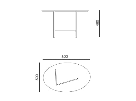 Овальный журнальный столик с мраморной столешницей SITIA LOVERS ARCH-00104509 - Вид №2