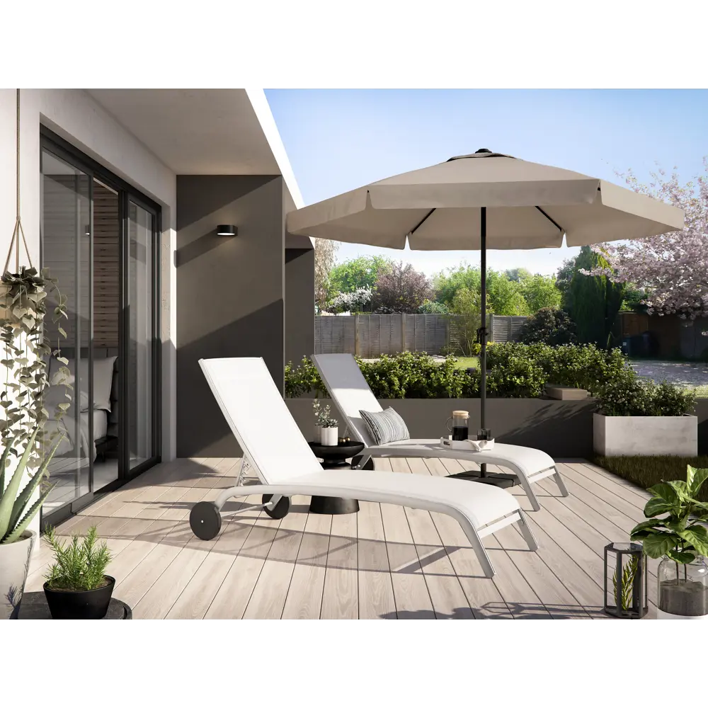 Садовый зонт NATERIAL Avea с регулируемым наклоном купола 82232851 STLM-0022483 - Вид №9