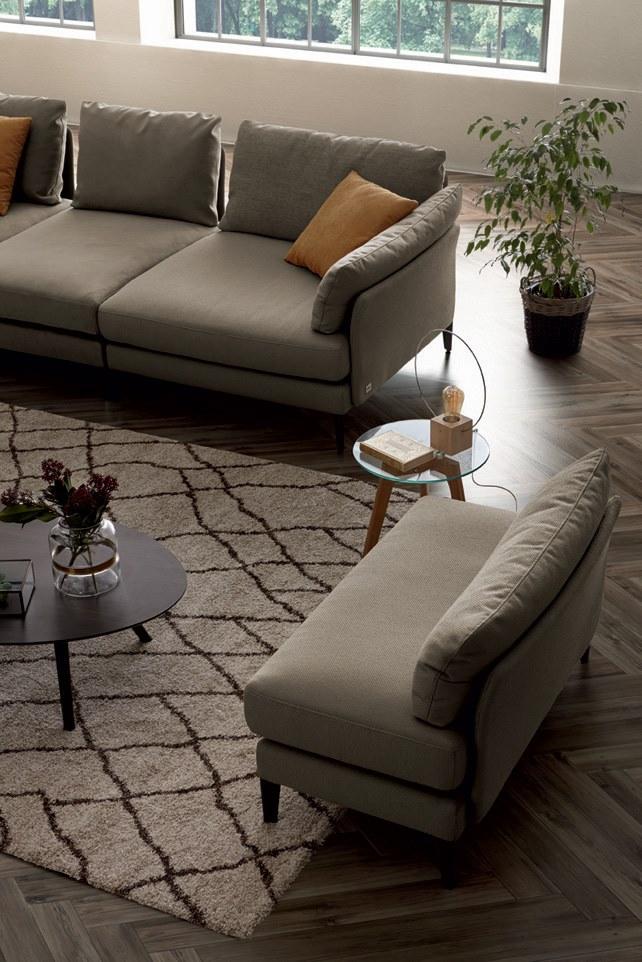 Febal Casa Секционный диван со съемным чехлом из ткани с шезлонгом sun-id-1349320 - Вид №2