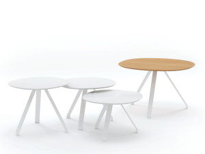 Круглый журнальный столик HPL