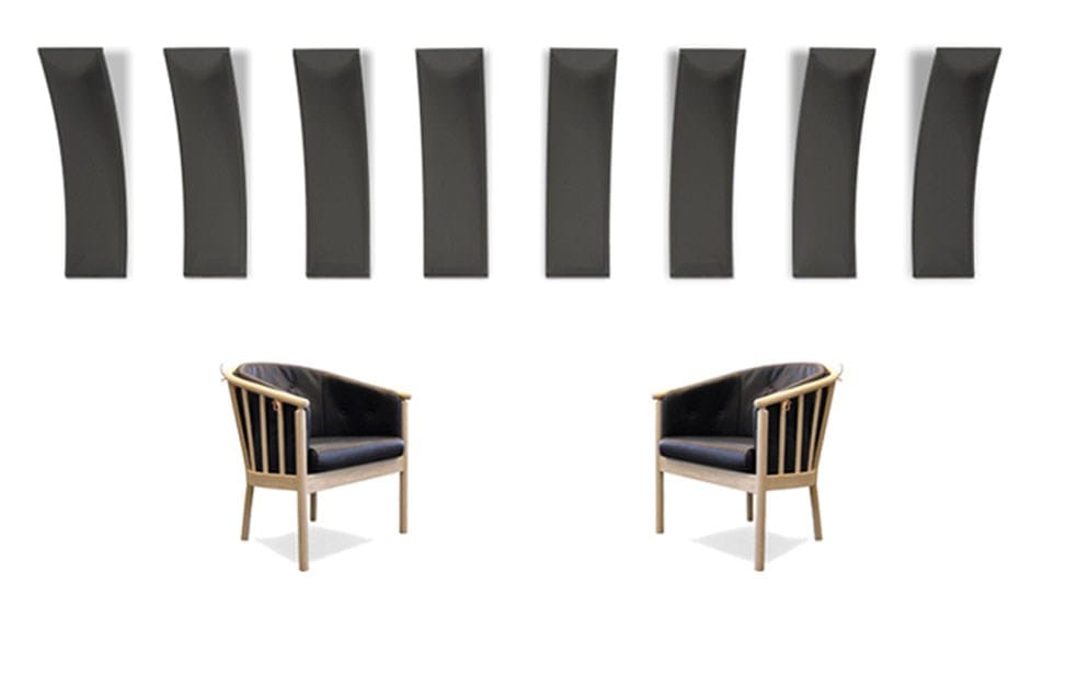 Термоформованная стеновая звукопоглощающая мономатериальная панель Slalom ECOrange ARCH-00103875 - Вид №12