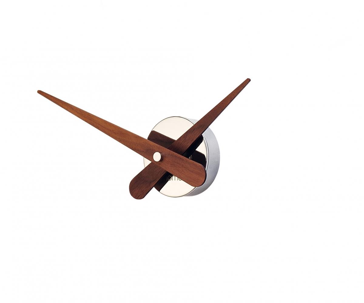 072925 Настенные часы N хром-орех Nomon Axioma Mini 