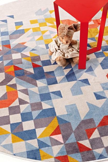 MEMEDESIGN Прямоугольный бархатный коврик с геометрическими мотивами sun-id-1493649 - Вид №3