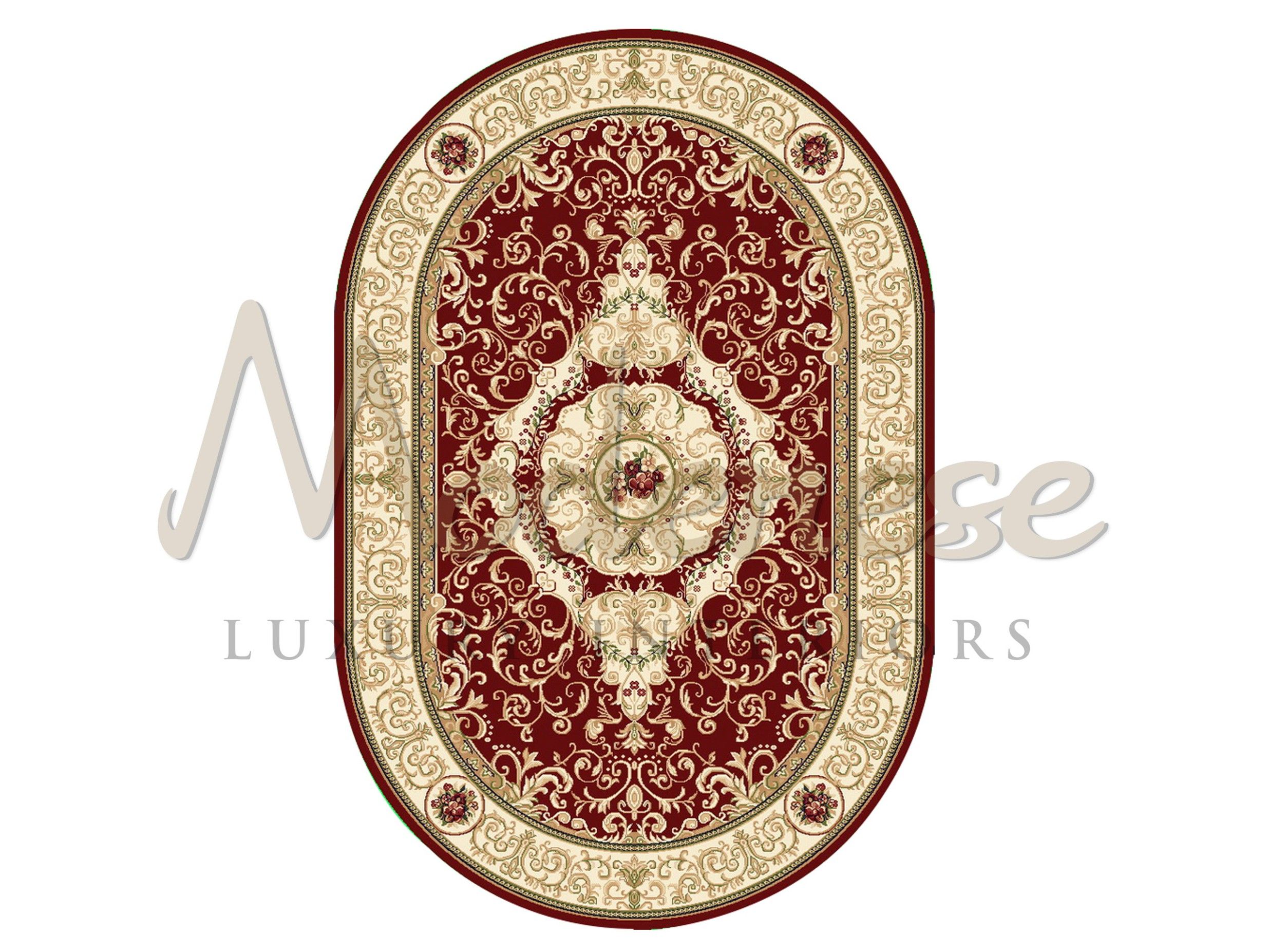 Овальный шелковый ковер Modenese Luxury Interiors Ковры ARCH-00051124