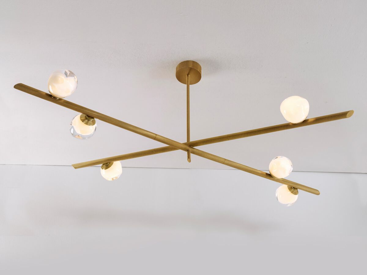 Потолочный светильник из металла и выдувного стекла GASPARE ASARO Antares ARCH-00008169