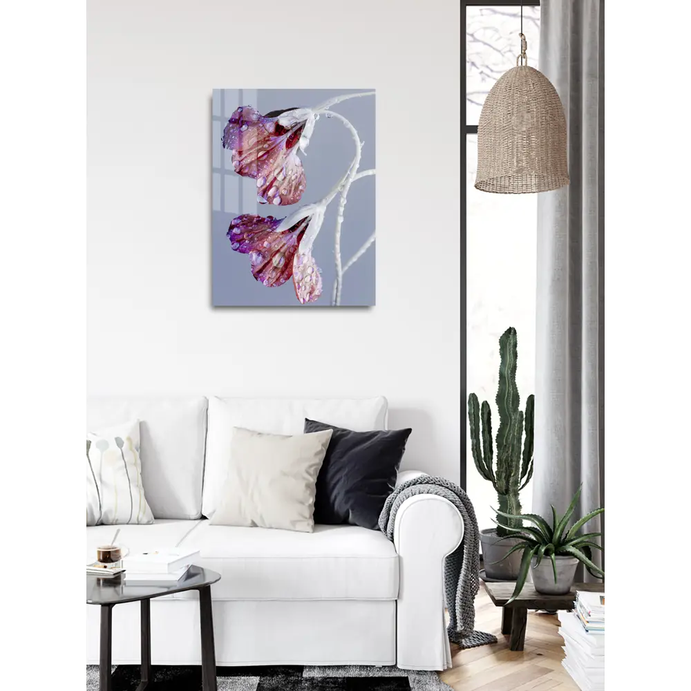 Картина на стекле "Цветы голубые" 60x80 см 82924206 STLM-2050177 ARTABOSKO  - Вид №4