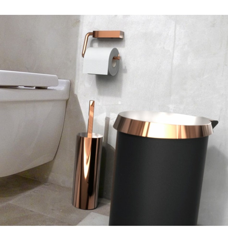 FROST Корзина для мусора 250 » черный / медь Нержавеющая сталь Черный / медь N3001-CB  - Вид №6
