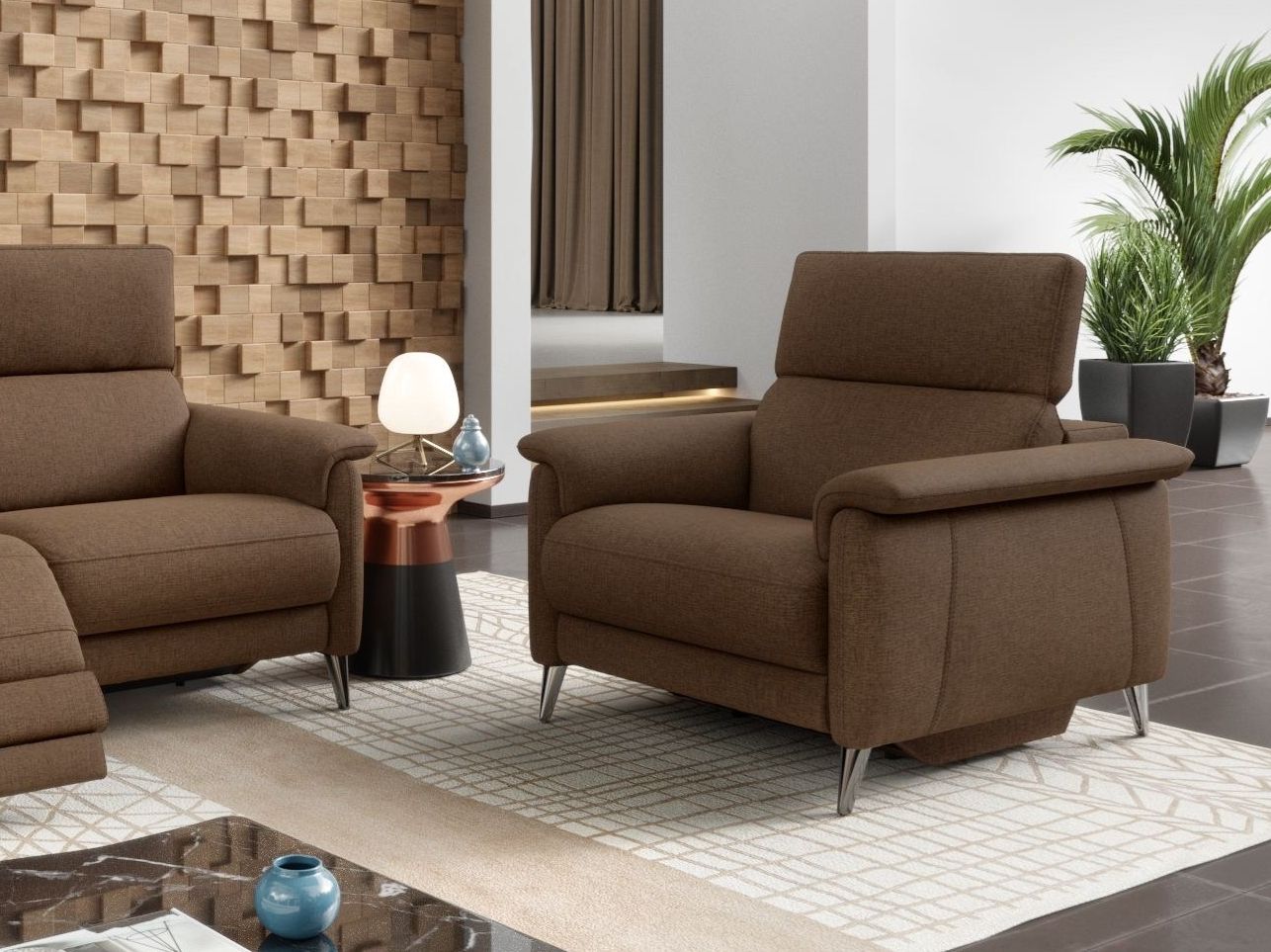 Тканевое кресло с подлокотниками Sofanella Barletta ARCH-00054409 - Вид №1